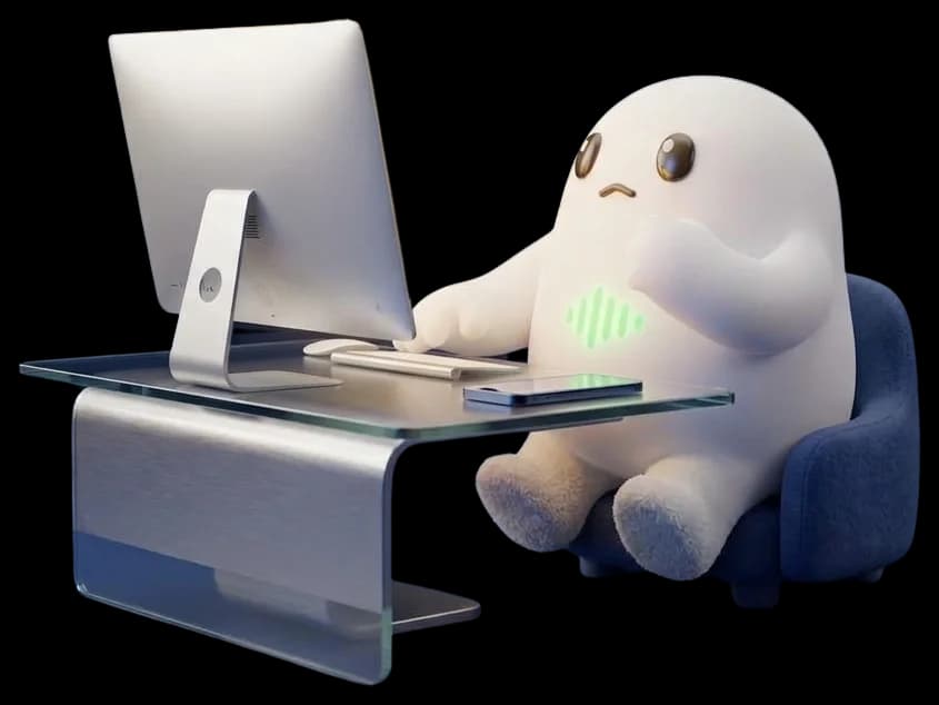 Nova preocupada frente al computador